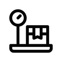 box scale icon. vector line icon for your website, mobile, presentation, and logo design.