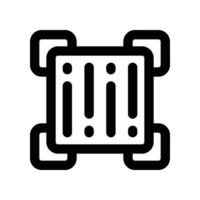barcode icon. vector line icon for your website, mobile, presentation, and logo design.