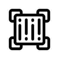 barcode icon. vector line icon for your website, mobile, presentation, and logo design.