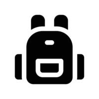 backpack icon. vector glyph icon for your website, mobile, presentation, and logo design.