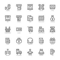 Shopping and Payment icon pack for your website, mobile, presentation, and logo design. Shopping and Payment icon outline design. Vector graphics illustration and editable stroke.