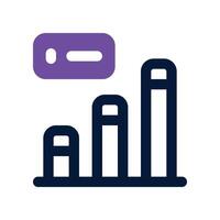 analytic icon. vector dual tone icon for your website, mobile, presentation, and logo design.