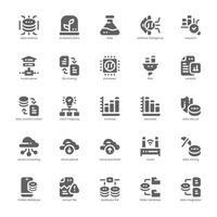 datos Ciencias icono paquete para tu sitio web, móvil, presentación, y logo diseño. datos Ciencias icono glifo diseño. vector gráficos ilustración y editable ataque.