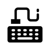 keyboard icon. vector glyph icon for your website, mobile, presentation, and logo design.