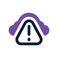 danger icon. vector dual tone icon for your website, mobile, presentation, and logo design.