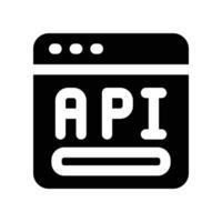 api icon. vector glyph icon for your website, mobile, presentation, and logo design.