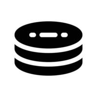 database icon. vector glyph icon for your website, mobile, presentation, and logo design.