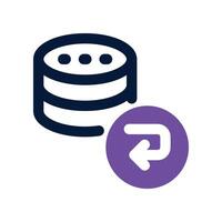 data backup icon. vector dual tone icon for your website, mobile, presentation, and logo design.