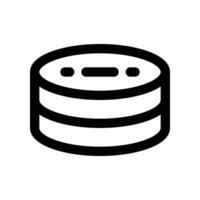 database icon. vector line icon for your website, mobile, presentation, and logo design.