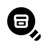 search delivery icon. vector glyph icon for your website, mobile, presentation, and logo design.