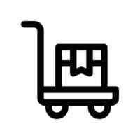 trolley icon. vector line icon for your website, mobile, presentation, and logo design.