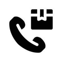 order call icon. vector glyph icon for your website, mobile, presentation, and logo design.