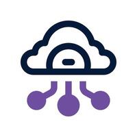 cloud computing icon. vector dual tone icon for your website, mobile, presentation, and logo design.