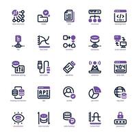 Data Science icon pack for your website, mobile, presentation, and logo design. Data Science icon dual tone design. Vector graphics illustration and editable stroke.