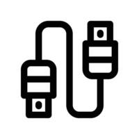 usb plug icon. vector line icon for your website, mobile, presentation, and logo design.