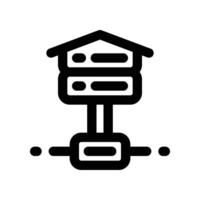 house server icon. vector line icon for your website, mobile, presentation, and logo design.