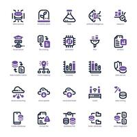 Data Science icon pack for your website, mobile, presentation, and logo design. Data Science icon dual tone design. Vector graphics illustration and editable stroke.