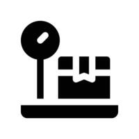 box scale icon. vector glyph icon for your website, mobile, presentation, and logo design.