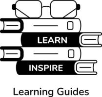 Trendy Learning Guides vector