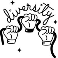 Trendy Diversity Concepts vector