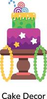 Trendy Cake Decor vector