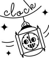 Trendy Macy Clock vector