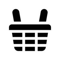 shopping basket icon. vector glyph icon for your website, mobile, presentation, and logo design.