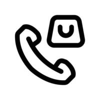 order call icon. vector line icon for your website, mobile, presentation, and logo design.