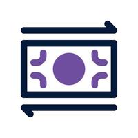 money transfer icon. vector dual tone icon for your website, mobile, presentation, and logo design.