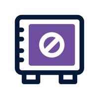 safebox icon. vector dual tone icon for your website, mobile, presentation, and logo design.