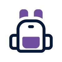 backpack icon. vector dual tone icon for your website, mobile, presentation, and logo design.