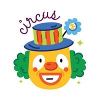 Trendy Circus Joker vector