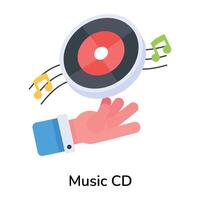 CD de música de moda vector