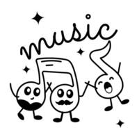 Trendy Music Concepts vector