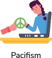 Trendy Pacifism Concepts vector