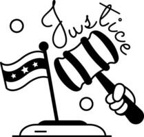 Trendy Justice Concepts vector