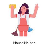 Trendy House Helper vector