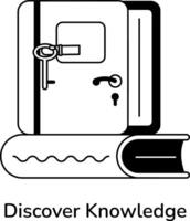 de moda descubrir conocimiento vector
