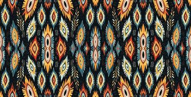 A seamless pattern, geometric tribal patterns, geometric batik, Ikat seamless, aztec style , ethnic boho seamless pattern, luxury decorative textile pattern., fabric, curtain, carpet, Batik Embroidery vector