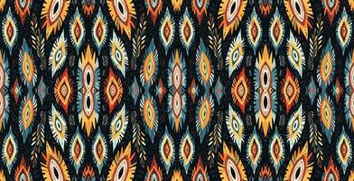 A seamless pattern, geometric tribal patterns, geometric batik, Ikat seamless, aztec style , ethnic boho seamless pattern, luxury decorative textile pattern., fabric, curtain, carpet, Batik Embroidery vector