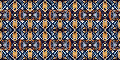 A seamless pattern, geometric tribal patterns, geometric batik, Ikat seamless, aztec style , ethnic boho seamless pattern, luxury decorative textile pattern., fabric, curtain, carpet, Batik Embroidery vector