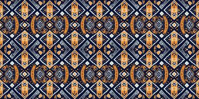 A seamless pattern, geometric tribal patterns, geometric batik, Ikat seamless, aztec style , ethnic boho seamless pattern, luxury decorative textile pattern., fabric, curtain, carpet, Batik Embroidery vector