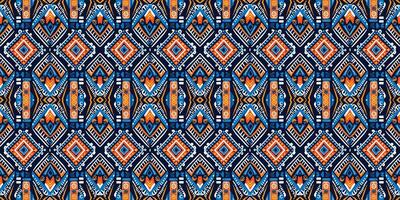 A seamless pattern, geometric tribal patterns, geometric batik, Ikat seamless, aztec style , ethnic boho seamless pattern, luxury decorative textile pattern., fabric, curtain, carpet, Batik Embroidery vector