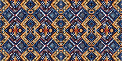 A seamless pattern, geometric tribal patterns, geometric batik, Ikat seamless, aztec style , ethnic boho seamless pattern, luxury decorative textile pattern., fabric, curtain, carpet, Batik Embroidery vector