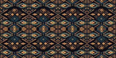 A seamless pattern, geometric tribal patterns, geometric batik, Ikat seamless, aztec style , ethnic boho seamless pattern, luxury decorative textile pattern., fabric, curtain, carpet, Batik Embroidery vector