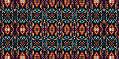 A seamless pattern, geometric tribal patterns, geometric batik, Ikat seamless, aztec style , ethnic boho seamless pattern, luxury decorative textile pattern., fabric, curtain, carpet, Batik Embroidery vector