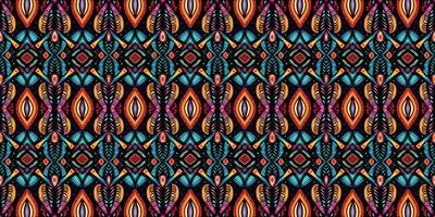 un sin costura patrón, geométrico tribal patrones, geométrico batik, ikat sin costura, azteca estilo , étnico boho sin costura patrón, lujo decorativo textil patrón., tela, cortina, alfombra, batik bordado vector