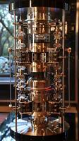 AI generated Quantum computing bits in superposition photo