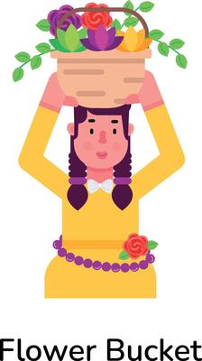 Trendy Flower Bucket