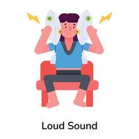 Trendy Loud Sound vector